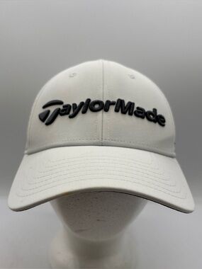 TaylorMade Performance Seeker Golf Hat Men’s White High Profile Adjustable OSFM